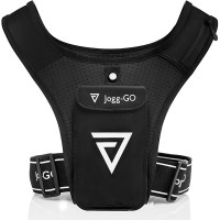 Jogg-GO™ Running Vest Phone Holder | Durable Phone Carrier for Running | Neoprene Running Cell Phone Holder with Adjustable Waistband | Breathable Chest Pouch Vest Running accessory for men & women - BWP4DRRCV