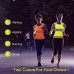 Reflective Running Vest Gear with Large,Zippered Pocket Adjustable Waist Light & Comfy satety Vest for Walking Cycling Jogging 360° High Visible Safety Gear for Women and Men - B3TQXBIC0