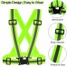 SAWNZC Running Reflective Vest Gear 2Pack Adjustable Safety VES High Visible Reflective Belt Straps for Night Running Outdoor Cycling Motorcycle Dog Walk Jogging - BQB3OLNVO