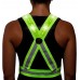 SJ Ultra 360° LED Reflective Vest for Running or Cycling USB Rechargeable High Visibility Neon Safety Vest for Construction - BMZLKNQOV