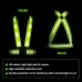 TAGVO LED Reflective Safety Vest with Storage Bag USB Charging LED Reflective Vest Night Light up Vest Adjustable Elastic Running Gear Reflector Straps for Sports Outdoor Cycling Walking Working - B2ZUZ0BJA