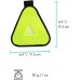 Vincita Reflective Yield Symbol with Velcro Strap High Visibility for Safety at Night Safety Reflector for Bike Rack Backpack Car Rack Bicycle Reflective Accessories - BB6ZKJFX3