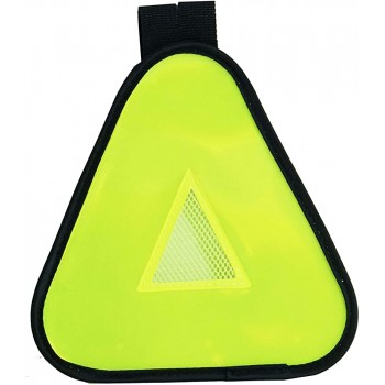 Vincita Reflective Yield Symbol with Velcro Strap High Visibility for Safety at Night Safety Reflector for Bike Rack Backpack Car Rack Bicycle Reflective Accessories - BB6ZKJFX3