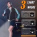 West Biking Night Running Light USB Rechargeable Chest Light 90° Adjustable Beam Angle 500 Lumens Waterproof Ultra Bright Safety Warning Lamp Reflective Straps for Runner - B4TUI680Z