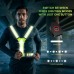 Y-jiayol LED Reflective Vest USB Rechargeable High-Visibility Safety Reflective Running Gear Lighted Running Vest for Men Women Night Running,Walking,Biking,Motorcycling,Dog Walking Green - B8PWLE8V4