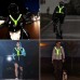 Y-jiayol LED Reflective Vest USB Rechargeable High-Visibility Safety Reflective Running Gear Lighted Running Vest for Men Women Night Running,Walking,Biking,Motorcycling,Dog Walking Green - B8PWLE8V4