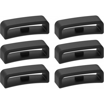 28mm Width Band Keeper Compatible with Garmin Vivoactive HR Forerunner 910XT Fastener Loops Replacement Band Holder Compatible with Fitbit Surge Bands 6 Pack. - BL6QTYR09