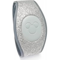 Disney Parks Exclusive MagicBand 2.0 Link It Later Sparkly Silver - BUTDS07YM
