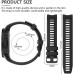 OVERSTEP for Garmin Instinct Band Soft Silicone Replacement Watch Strap Compatible with Garmin Instinct 2 Solar Tactical Black - BG6VAVIZM
