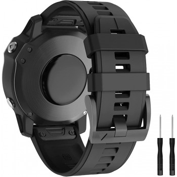 Watch Band for Garmin Fenix 5X 5X Plus Quick Fit 26mm Wristbands,Compatible with Fenix 6X 6X Pro Fenix 3 3 HR - B63U80LS5