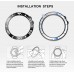 BaiHui Stainless Steel Bezel Ring Compatiable with Garmin Fenix 5X Plus Bezel Ring Adhesive Cover Anti Scratch & Collision Protector for Garmin Watch Accessory Black- Not Fit Fenix 5 5X - BVZS3A1Z0