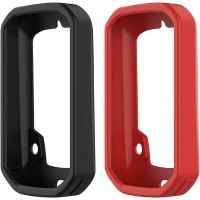 ECSEM Case for Bryton Rider 320 Cover Protector Case Soft Silicone Cover Shell for Bryton Rider 430 320 Black+Red - B44O7D3JZ