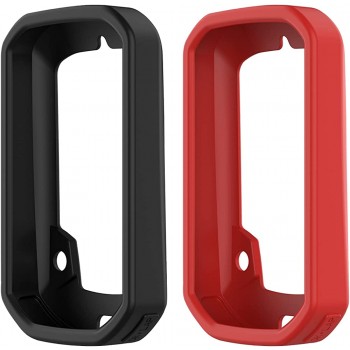 ECSEM Case for Bryton Rider 320 Cover Protector Case Soft Silicone Cover Shell for Bryton Rider 430 320 Black+Red - B44O7D3JZ