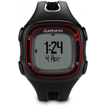 Garmin Forerunner 10 GPS Watch Black Red Renewed - BP2F8PYIC