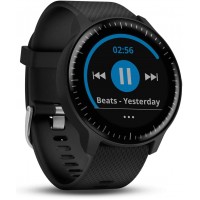 Garmin Vivoactive 3 Music GPS Smartwatch with Music Storage Wi-Fi Black with Stainless Hardware- WorldwideRenewed - B89EYS79V