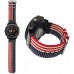 YOOSIDE 26mm Watch Band for Garmin Fenix 6X Pro Sapphire,Woven Nylon US Flag Pattern Wristband Strap with Stainless Steel Clasp for Garmin Fenix 5X Fenix 5X Plus,Fenix 3,Multicolor - BU4DFBR9Q
