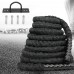 GUOYU Nylon Covered Heavy Battle Rope 30ft with Anchor kit ,1.5 Inches Diameter Width 30 Feet Length Upgraded Durable Protective Sleeve Heavy Battle Rope for Crossfit Exercise Training,Core Strength Training Cardio Workout Fitness Exercise - BPCCZTWVU