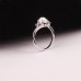 Hao571 Women's Girls Ring Exquisite Oval Cut Opal Diamond Jewelry for Birthday Bridal Engagement Party Band Rings - B2WED9LKC