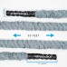 Joeyfrad Battle Rope Battle Ropes for Home Gym 1.5 Inch Heavy Weighted Rope 30ft Length 100% Dacron Strength Training Ropes Fitness for Home Gym Cardio w Wall Anchor 2 Anchor Straps 1 Carabiner - BJWE773KT