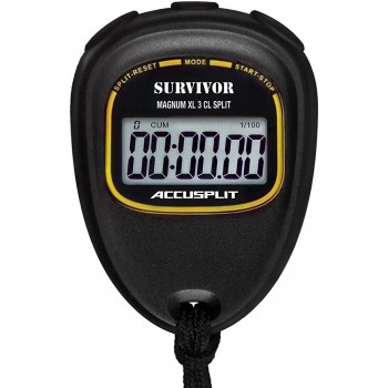 ACCUSPLIT Survivor S3CL CUMULATIVE-LAP SPLIT Stopwatch with Magnum Display - BJGMSVL4J