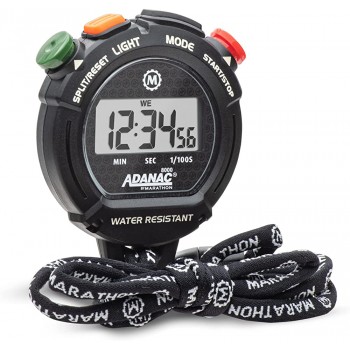 ADANAC 8000 Professional Grade Digital Stopwatch with Tactile Feedback Black - BBLZP4KZW