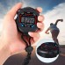 Digital Stopwatch 2Pcs Sport Stopwatches Timer with 2Pcs Stainless Steel Whistle Multi-Function Waterproof LCD Chronograph Counter Stop Watch for School Gym Coaches Referees Teacher Kids - BII2JHGWH