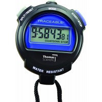Thomas 1030 ABS Plastic Traceable Digital Stopwatch with 25 64" High LCD Digits 0.0005 Percent Accuracy 3" Length x 2-1 2" Width x 3 4" Thick - B3OK19JUQ