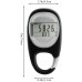 3D Walking Pedometer with Clip Step Counter for Men Women Kids Track Steps and Miles Km Calories Burned and Activity Time 7 Days Memory Black - BZC8C0T22