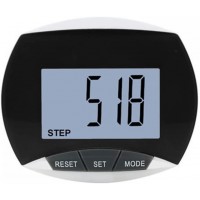 DONGKER 3D Pedometer Walking Step Counter w Clip for Calorie Counting Health Monitoring Fitness Activity Tracker - BTA4C88SO