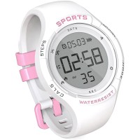 Non-Bluetooth Digital Fitness Tracker Watch Walking Pedometer Watch Waterproof 3D Step Counter Alarm Clock Stopwatch Great Gift for Kids Chlidren Boys Girls Teens Women - BK4JP12VH