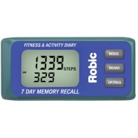 Robic Personal Activity Tracker with 7 Day Memory Diary Blue - BBYTN0PEF
