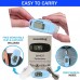 USB Charge Walking 3D Pedometer with Clip and Lanyard Simple Step Counter with Rechargeable Battery Accurate Fitness Tracker Digital Daily Target Monitor with Large Luminous LCD Display for Whole Family - B7OACOS2E