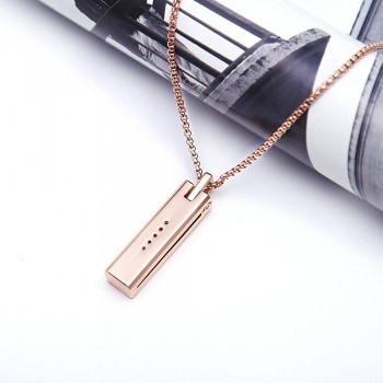VEAQEE for Flex 2 Bands Jewely Necklace Stainless Steel Accessory Metal Pendant for Flex 2 Tracker - B9UH8BSPI