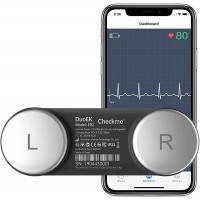 Checkme DUOEK Wearable Heart Monitoring Device for iPhone & Android | Bluetooth Heart Health Monitor for Heart Rhythm Waveform for Use at Home and On The Go - BDZX1YTQC