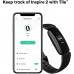 Fitbit Inspire 2 Health & Fitness Tracker with a Free 1-Year Fitbit Premium Trial 24 7 Heart Rate Black Black One Size S & L Bands Included - BX682JLUG