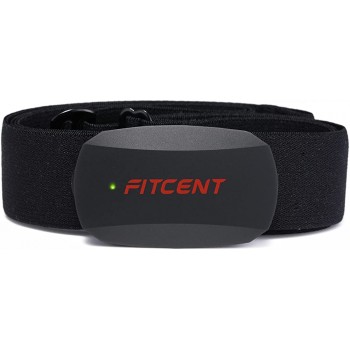 FITCENT Heart Rate Monitor Chest Strap Bluetooth ANT+ HR Sensor for Peloton Polar Wahoo Zwift DDP Yoga Map My Ride Garmin Sports Watches - B2DDLAV20
