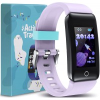 Kids Fitness Tracker for Boys Girls 6+ Kids Fitness Watch with Heart Rate Monitor Sleep Tracker IP68 Waterproof Kids Activity Tracker Pedometer Watch Step Tracker Calorie Counter Kids Gift - B7P45WFEA