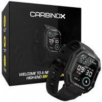 Carbinox Smartwatch Fitness Tracker for Android and iOS Phones with Heart Rate Monitor Blood Pressure IP67 Waterproof - B6RD7A55F
