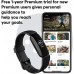 Fitbit Inspire 2 Health & Fitness Tracker with a Free 1-Year Fitbit Premium Trial 24 7 Heart Rate Black Black One Size S & L Bands Included - B0DTKI0IG