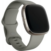 Fitbit Sense and Fitbit Versa 3 Accessory Band Official Fitbit Product Infinity Sage Grey Small - B27N9RPDQ