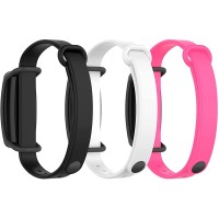 AGGDSH3 Pack Silicone Band for Bond Touch Bracelet ，band bands，compatible bond touch replacement bands black+White+Pink - BEGMZUAEH