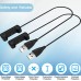 EXMRAT Compatible with Fit-bit Flex 2 Charger Cable 2Pack 30cm 1ft USB Charger Charging Cable for Fit-bit Flex 2 Black 2Pack - BU7GTW240