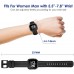EZCO Leather Bands Compatible with Fitbit Versa Versa 2 Versa Lite Vintage Genuine Leather Band Replacement Strap Wristband Accessories Man Women 5.5”-7.8” Wrist Compatible with Versa Smart Watch - BNE9W962Z