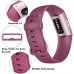 Pack 3 Silicone Bands for Fitbit Charge 4 Fitbit Charge 3 Charge 3 SE Replacement Wristbands for Women Men Small LargeWithout Tracker Small: for 5.5-7.1 Wrists Black+Navy Blue+Wine Red - BP1LSNKGF