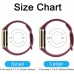 Pack 3 Silicone Bands for Fitbit Charge 5 Replacement Wristbands for Fitbit Charge 5 Women Men Small Large Without Tracker Small: for 5.7-7.3 Wrists Shining Rose+Shining Gold+Wine Red - B54X8Y5RG