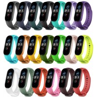 Replacement Bands Compatible with Xiaomi Mi Band 6 Band Xiaomi Mi Band 5 Band Amazfit Band 5 Band,Yuuol Soft Silicone Wristbands Sport Adjustable Wrist Strap for Women Men - BXNDEJQ36