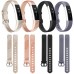 Tobfit 4 Pack Bands Compatible with Fitbit Alta Alta HR Bands Soft Sport Silicone Replacement Wristbands for Women Men Small Black Champagne Gold Rose Gold Gray - BZENMK0JL
