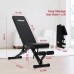 AyeKu Adjustable Weight Bench Foldable Strength Training Bench for Full Body Workout Exercise Bench for Home Gym - BS1H5VBQU