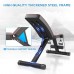 Yoleo Adjustable Weight Bench Utility Weight Benches for Full Body Workout Foldable Flat Incline Decline FID Bench Press for Home Gym Black - B9PNA11DB