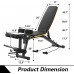ZENOVA Workout Bench Adjustable Weight Bench with Leg Extension and Curl ,Flat Incline Decline Exercise Bench Strength Training Bench for Home Gym - B9BF2HLGA